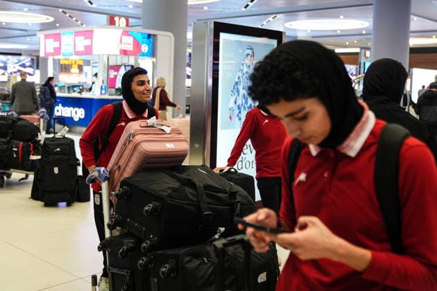 Iran women’s national football team arrives in Turkiye for return home ISTANBUL, TURKIYE - MARCH 17: Members of the Iran women’s national football team arrive at Istanbul Airport as they travel back to their country after competing in the 2026 AFC Women’s Asian Cup in Australia, in Istanbul, Turkiye, on March 17, 2026. Hakan Akgun Anadolu Istanbul Turkey. Editorial use only. Please get in touch for any other usage.  Copyright: x2026xAnadoluxHakanxAkgunx