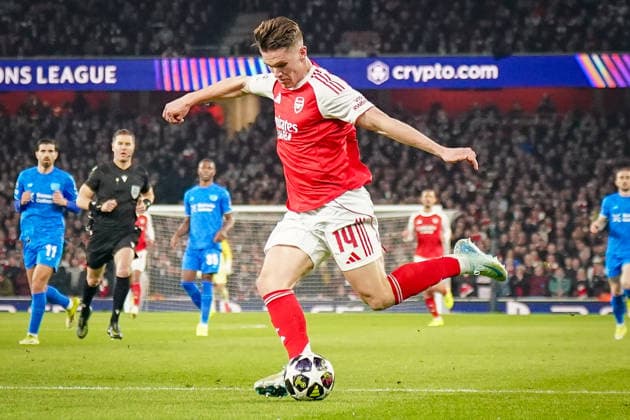 England Football UEFA Champions League 2025 2026, Round of 16 second leg FC Arsenal London vs Bayer 04 Leverkusen Emirates Stadium London Viktor Gyökeres Viktor Gyokeres Arsenal, 14 Copyright: xJOERANxSTEINSIEKx