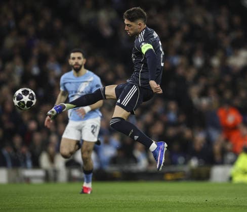 Manchester City v Real Madrid , UEFA Champions League, Round of 16, 2nd leg 17.03.26 Manchester City v Real Madrid , UEFA Champions League, Round of 16, 2nd leg Bradley Ormesher The Times Federico Valverde of Real Madrid  Copyright: xBradleyxOrmesherx NINTCHDBPICT001067501866