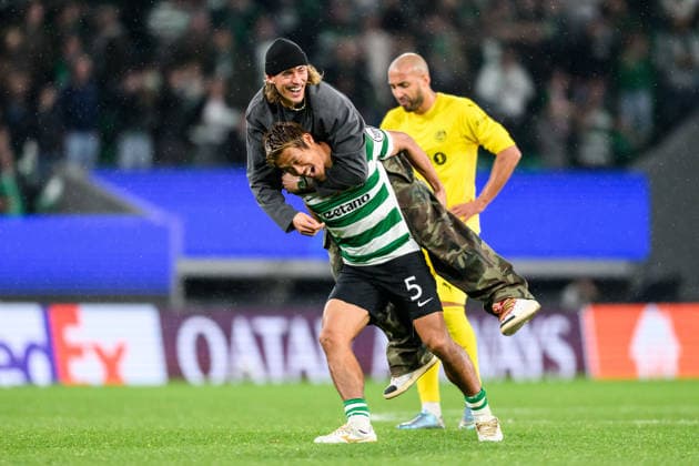 260317 Hidemasa Morita of Sporting celebrates after the UEFA Champions League football match between Sporting CP and Bodo Glimt on March 17, 2026 in Lisbon Photo Marius Simensen BILDBYRAN COP 238 MM0063 bbeng football fotball fotboll soccer uefa champions league mesterligaen bodo glimt sporting clube de portugal sporting lisboa sporting lisbon sporting cp jubel  Copyright: MARIUSxSIMENSEN BB260317ZM003