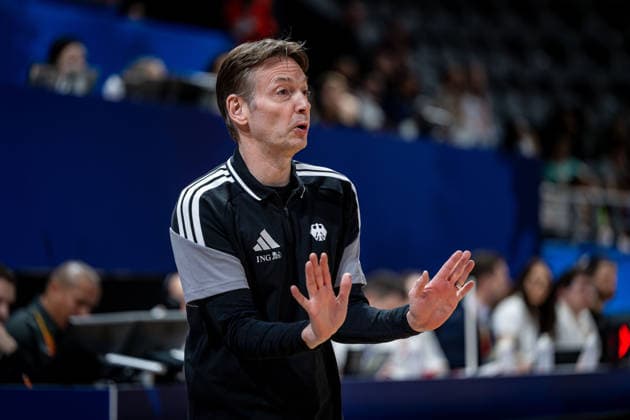 Basketball Villeurbanne 17.03.2026 Wommen™s Basketball World Cup 2026 Qualifying Tournament Nigeria (NIG) - Deutschland (GER) Olaf Lange (Deutschland, Trainer) *** Basketball Villeurbanne 17 03 2026 Wommen™s Basketball World Cup 2026 Qualifying Tournament Nigeria NIG Germany GER Olaf Lange Germany, Coach