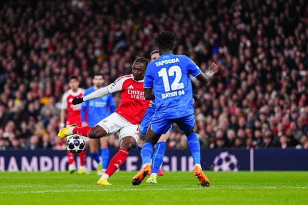 Goal for 1 0 Eberechi Eze FC Arsenal, 10 ENG, FC Arsenal vs Bayer 04 Leverkusen, Football, UEFA Champions League, Round of 16, 2025 2026 season, 17 03 2026 ENG, FC Arsenal vs Bayer 04 Leverkusen, Football, UEFA Champions League, Round of 16, 2025 2026 season, 17 03 2026 London Copyright: xEibner-Pressefoto MarcelxvonxFehrnx EP_MFN
