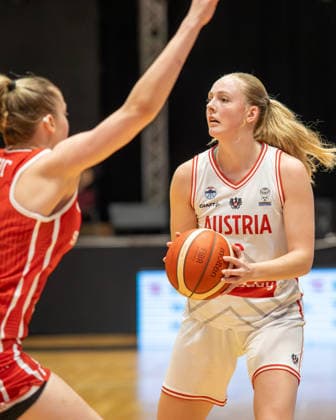 BASKETBALL - FIBA Quali, AUT vs SUI VIENNA,AUSTRIA,17.MAR.26 - BASKETBALL - FIBA Women s EURO Basket 2027, qualification, Austria vs Switzerland. Image shows Sina Hollerl (AUT).  GEPAxpictures xGabrielxLopez