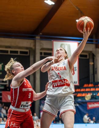 BASKETBALL - FIBA Quali, AUT vs SUI VIENNA,AUSTRIA,17.MAR.26 - BASKETBALL - FIBA Women s EURO Basket 2027, qualification, Austria vs Switzerland. Image shows Sarah Sagerer (AUT).  GEPAxpictures xGabrielxLopez