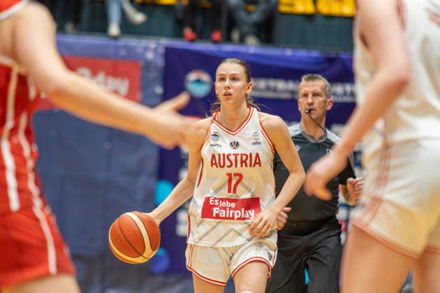 BASKETBALL - FIBA Quali, AUT vs SUI VIENNA,AUSTRIA,17.MAR.26 - BASKETBALL - FIBA Women s EURO Basket 2027, qualification, Austria vs Switzerland. Image shows Lara Mayr (AUT).  GEPAxpictures xGabrielxLopez