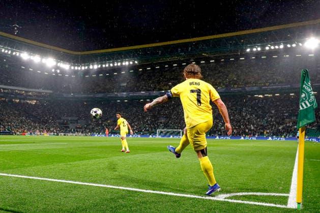 Patrick Berg of Bodo Glimt in action during the UEFA Champions League, Last 16, second-leg football match between Sporting Clube de Portugal vs Bodo Glimt at Estadio Jose Alvalade on March 17, 2026 in Lisbon, Portugal. UEFA Champions League - Sporting CP vs Bodo Glimt (Valter Gouveia SPP)  Copyright: xValterxGouveia SPPx spp-en-VaGo-_MG_8490
