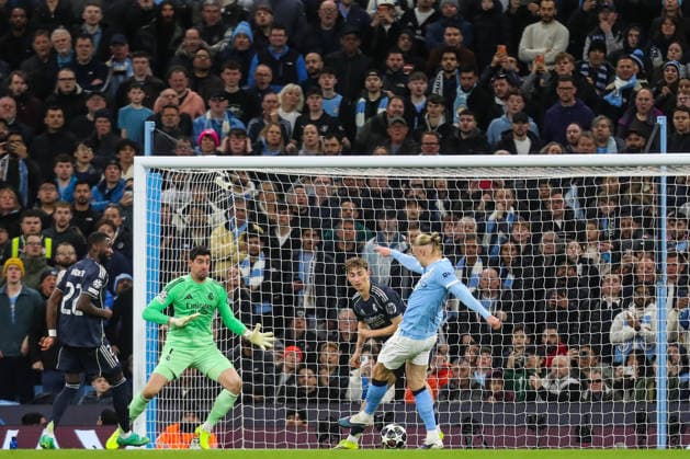 Manchester City v Real Madrid, UEFA Champions League Erling Haland Of Manchester City scores a GOAL 1-1 during the Manchester City v Real Madrid UEFA Champions League, Round of 16, 2nd Leg match at the Etihad Stadium, Manchester, England on 17 March 2026 Credit: Lee Keuneke Every Second Media Editorial use only. All images are copyright Every Second Media Limited. No images may be reproduced without prior permission. Copyright: xIMAGO EveryxSecondxMediax ESM-1862-0045 LeexKeunekex xEveryxSecondxMediax