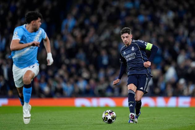 March 17, 2026, Manchester, Manchester, England: Federico Valverde of Real Madrid CF in action during the UEFA Champions League 2025 26 Round of 16 Second Leg match between Manchester City and Real Madrid C.F. at Etihad Stadium on March 17, 2026, in Manchester, England. Manchester England - ZUMAa181 20260317_zaa_a181_199 Copyright: xDennisxAgyemanx