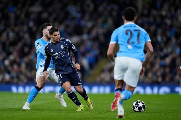 March 17, 2026, Manchester, Manchester, England: Brahim Diaz of Real Madrid CF in action during the UEFA Champions League 2025 26 Round of 16 Second Leg match between Manchester City and Real Madrid C.F. at Etihad Stadium on March 17, 2026, in Manchester, England. Manchester England - ZUMAa181 20260317_zaa_a181_201 Copyright: xDennisxAgyemanx