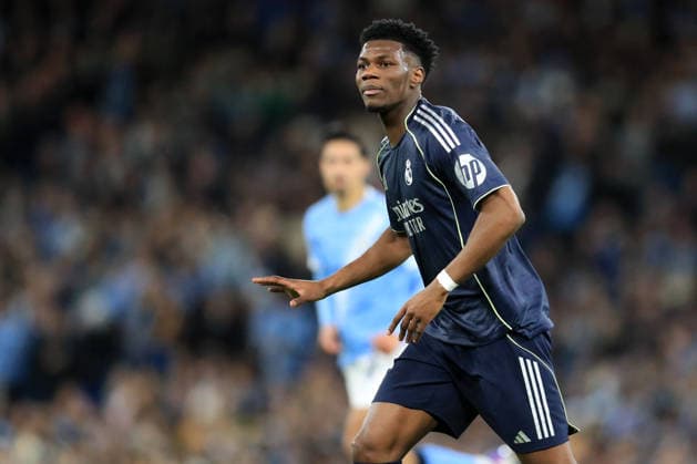 17th March 2026; Etihad Stadium, Manchester, England; UEFA Champions League Football, Manchester City versus Real Madrid; Aurelien Tchouameni of Real Madrid  DavidxBlunsden Content restricted for UK based newspaper