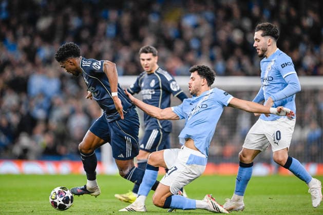 Champions League 2026 Manchester City v Real Madrid Aurelien Tchouameni of Real Madrid Manchester City v Real Madrid Champions League round of 16 match , between Manchester City and Real Madrid played at the Etihad Stadium, Manchester on March 17, 2026 in Manchester Manchester City of Manchester Stadium Manchester England Soccer Copyright: xCallisx xAgenciaxLOFx