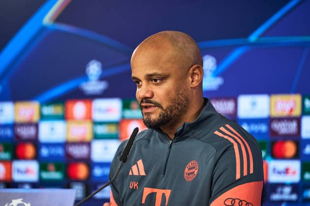 Press conference FC Bayern Munich Football UEFA Champions League Press conference FC Bayern Munich on 17 03 2026 at the training ground at Säbener Straße in Munich Vincent Kompany Coach Head Coach Munich Photo Photo by FC Bayern Munich via REVIERFOTO Munich Training ground at Säbener Straße Bayern Germany Poolfoto Photo by FC Bayern München via ,EDITORIAL USE ONLY