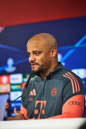 Press conference FC Bayern Munich Football UEFA Champions League Press conference FC Bayern Munich on 17 03 2026 at the training ground at Säbener Straße in Munich Vincent Kompany Coach Head Coach Munich Photo Photo by FC Bayern Munich via REVIERFOTO Munich Training ground at Säbener Straße Bayern Germany Poolfoto Photo by FC Bayern München via ,EDITORIAL USE ONLY