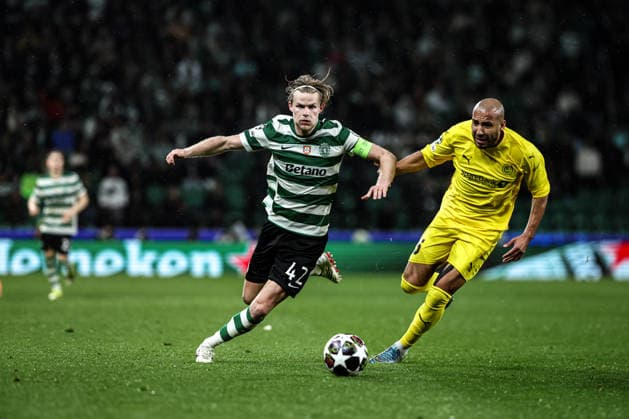 Lisbon, 17 03 2026 Tonight, the Sporting Clube de Portugal team hosted Bodo Glimt for the second-leg match of the Champions League Round of 16 at the JosÃ Alvalade Stadium in Lisbon. Morten Hjulmand do Sporting CP (Mario Vasa) NI20260317MARIOVASA0029 Lisboa Estadio JosÃ Alvalade Portugal Copyright: x xMarioxVasax