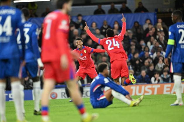 Chelsea vs PSG - UEFA Champions League LONDON, UNITED KINGDOM - MARCH 17: PSG players celebrate a goal during the UEFA Champions League 2025 26 Round of 16 second-leg match between Chelsea and Paris Saint-Germain at Stamford Bridge in London, United Kingdom on March 17, 2026. Mustafa Yalcin Anadolu London United Kingdom. Editorial use only. Please get in touch for any other usage.  Copyright: x2026xAnadoluxMustafaxYalcinx
