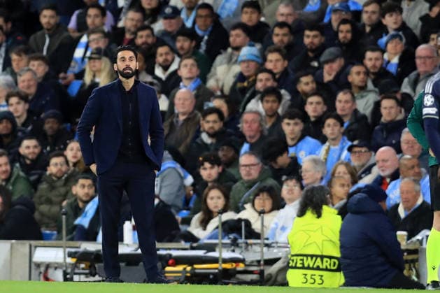 17th March 2026; Etihad Stadium, Manchester, England; UEFA Champions League Football, Manchester City versus Real Madrid; Real Madrid manager Alvaro Arbeloa follows the action from the touchline  DavidxBlunsden Content restricted for UK based newspaper