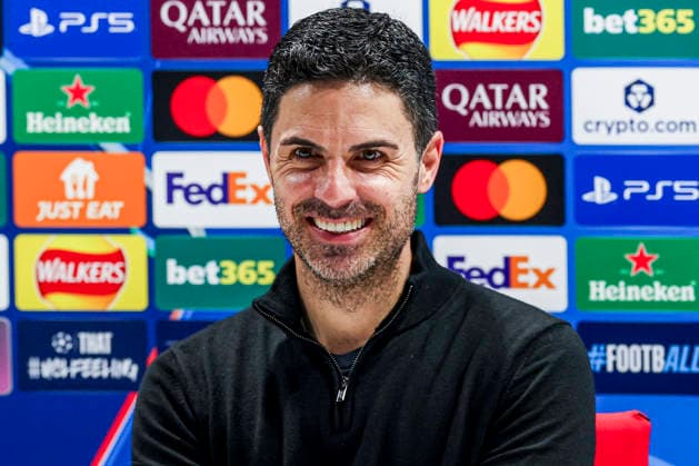 LONDON, ENGLAND - MARCH 17: Arsenal head coach Mikel Arteta attends a press conference, PK, Pressekonferenz after the UEFA Champions League 2025 26 Round of 16 Second Leg match between Arsenal FC and Bayer 04 Leverkusen at Arsenal Stadium on March 17, 2026 in London, England.  Copyright: xRenexNijhuis MBxMediax