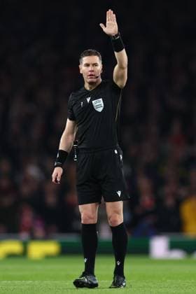 Match referee Danny Makkelie Arsenal v Bayer 04 Leverkusen, UEFA Champions League, Round of 16, Second Leg, Football, Emirates Stadium, London, UK - 17 Mar 2026London Emirates Stadium United Kingdom EDITORIAL USE ONLY No use with unauthorised audio, video, data, fixture lists, club league logos or live services. Online in-match use limited to 120 images, no video emulation. No use in betting, games or single club league player publications.  Copyright: xSimonxDael Shutterstockx 16776376dg