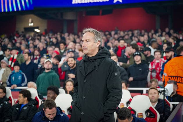 England Football UEFA Champions League 2025 2026, Round of 16 second leg FC Arsenal London vs Bayer 04 Leverkusen Emirates Stadium London Kasper Hjulmand Coach, Bayer 04 Leverkusen Copyright: xJOERANxSTEINSIEKx