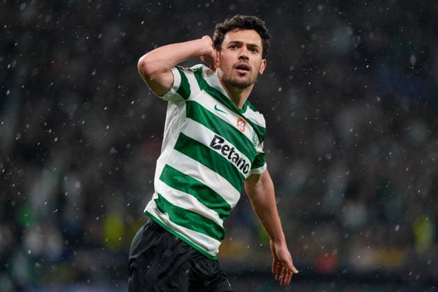 March 17, 2026, Lisbon, Portugal: Pedro Goncalves of Sporting CP celebrates his goal during UEFA Champions League 2025 26 round of 16 2nd leg between Sporting CP and FK Bodo Glimt at Estadio Jose Alvalade..Final score: Sporting CP 5:0 FK Bodo Glimt Lisbon Portugal - ZUMAs197 20260317_aaa_s197_281 Copyright: xBrunoxdexCarvalhox
