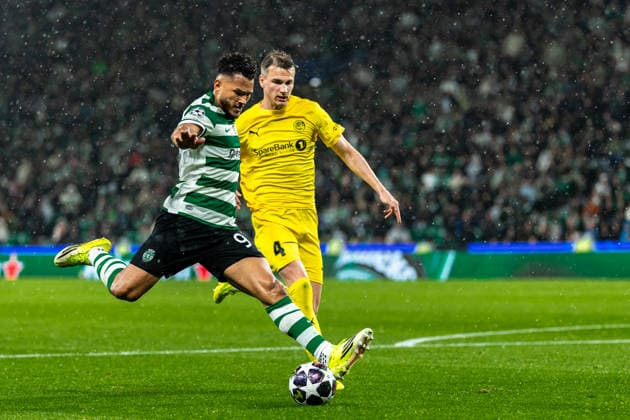 Uefa Champions League 2025 26 Sporting CP FK Bodø Glimt Luis Suárez of Sporting goal assist during the UEFA Champions League 2025 26 League Round of 16, 2nd Leg match between Sporting CP and FK Bodø Glimt on Tuesday 17 March 2026 in Lisbon, Portugal Copyright: HMBxMedia CarlosxSilva