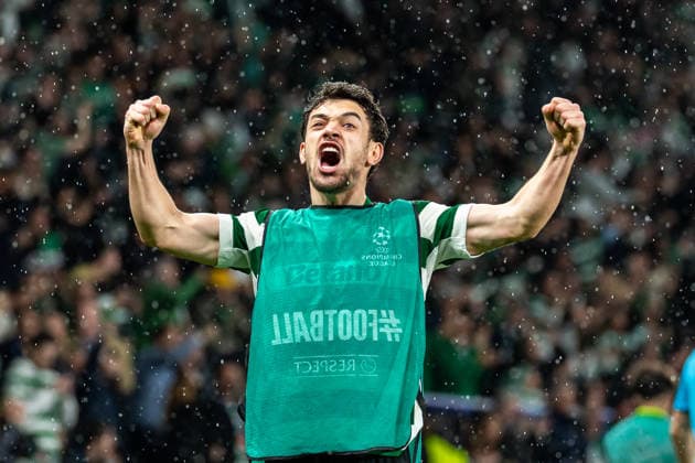 Uefa Champions League 2025 26 Sporting CP FK Bodø Glimt Pedro Gonçalves of Sporting celebrates during the UEFA Champions League 2025 26 League Round of 16, 2nd Leg match between Sporting CP and FK Bodø Glimt on Tuesday 17 March 2026 in Lisbon, Portugal Copyright: HMBxMedia CarlosxSilva