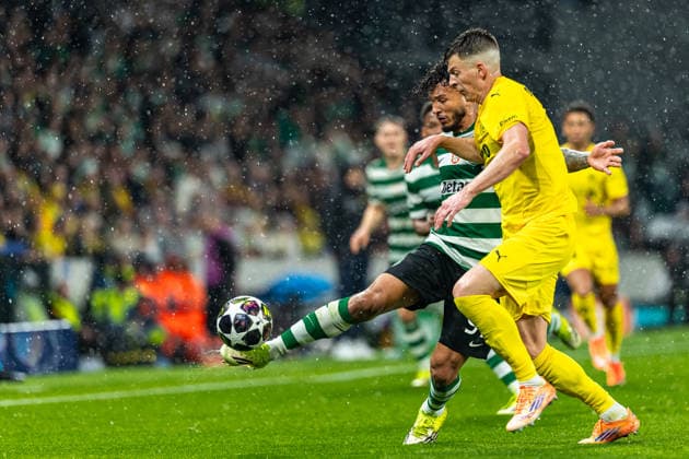 Uefa Champions League 2025 26 Sporting CP FK Bodø Glimt Luis Suárez of Sporting in action, with the ball during the UEFA Champions League 2025 26 League Round of 16, 2nd Leg match between Sporting CP and FK Bodø Glimt on Tuesday 17 March 2026 in Lisbon, Portugal Copyright: HMBxMedia CarlosxSilva