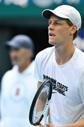 Itau Miami Open Jannik Sinner (ITA) during practice at the Itau Miami Open in Miami , USA, on March 17, 2026. Photo by Corinne Dubreuil ABACAPRESS.COM Miami United States  Copyright: xDubreuilxCorinne ABACAx