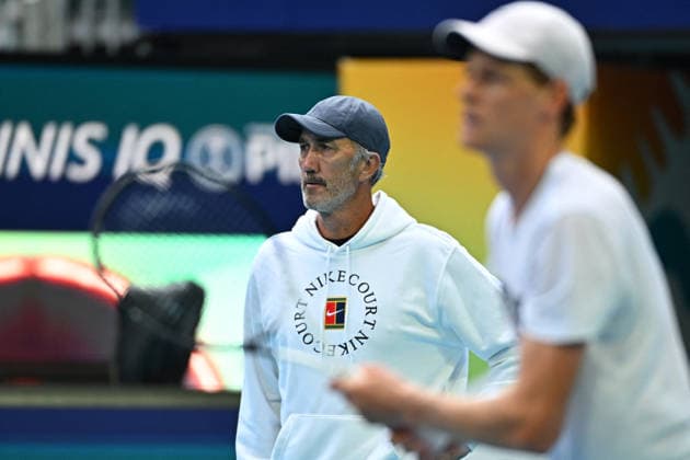 Itau Miami Open Jannik Sinner (ITA) during practice at the Itau Miami Open in Miami , USA, on March 17, 2026. Photo by Corinne Dubreuil ABACAPRESS.COM Miami United States  Copyright: xDubreuilxCorinne ABACAx