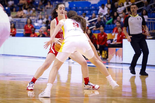 2026 World Cup Qualifying Tournament - USA V Spain Caitlin Clark 12 of the United States plays during the game at the 2026 FIBA World Cup Qualifying Tournament between the United States and Spain in San Juan, Puerto Rico, on March 17, 2026, at Coliseo Jose Miguel Agrelot. San Juan Puerto Rico  Copyright: xEdgardoxMedinax originalFilename:medinamillan-notitle260317_npTMc.jpg