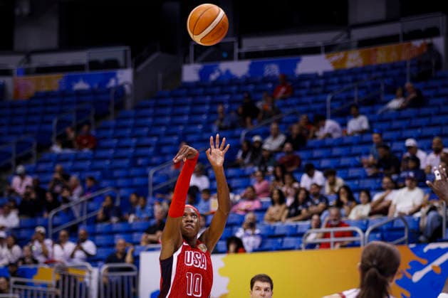 2026 World Cup Qualifying Tournament - USA V Spain Rhyne Howard 10 of the United States plays during the game at the 2026 FIBA World Cup Qualifying Tournament between the United States and Spain in San Juan, Puerto Rico, on March 17, 2026, at Coliseo Jose Miguel Agrelot. San Juan Puerto Rico  Copyright: xEdgardoxMedinax originalFilename:medinamillan-notitle260317_npu4G.jpg