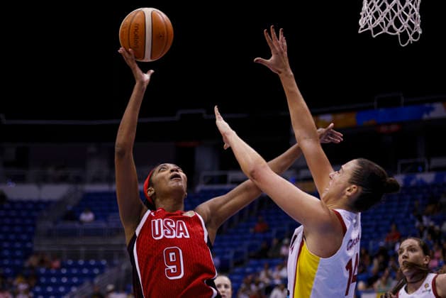 2026 World Cup Qualifying Tournament - USA V Spain Angel Reese 9 of the United States plays during the game at the 2026 FIBA World Cup Qualifying Tournament between the United States and Spain in San Juan, Puerto Rico, on March 17, 2026, at Coliseo Jose Miguel Agrelot. San Juan Puerto Rico  Copyright: xEdgardoxMedinax originalFilename:medinamillan-notitle260317_np5tC.jpg