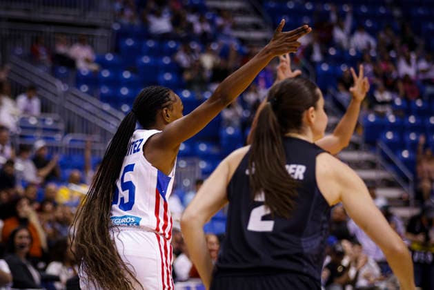 2026 World Cup Qualifying Tournament - Puerto Rico V New Zealand Jacqueline Benitez 55 of Puerto Rico plays during the game at the 2026 FIBA World Cup Qualifying Tournament between Puerto Rico and New Zealand at Coliseo Jose Miguel Agrelot in San Juan, Puerto Rico, on March 17, 2026. San Juan Puerto Rico  Copyright: xEdgardoxMedinax originalFilename:medinamillan-notitle260317_npPyy.jpg