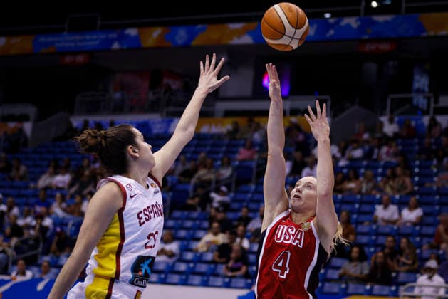 2026 World Cup Qualifying Tournament - USA V Spain Paige Bueckers 4 of the United States plays during the game at the 2026 FIBA World Cup Qualifying Tournament between the United States and Spain in San Juan, Puerto Rico, on March 17, 2026, at Coliseo Jose Miguel Agrelot. San Juan Puerto Rico  Copyright: xEdgardoxMedinax originalFilename:medinamillan-notitle260317_npkKq.jpg
