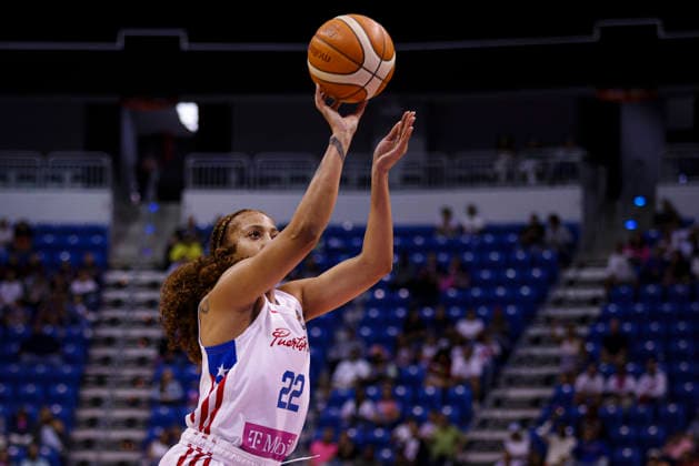 2026 World Cup Qualifying Tournament - Puerto Rico V New Zealand Arella Guirantes 22 of Puerto Rico plays during the game at the 2026 FIBA World Cup Qualifying Tournament between Puerto Rico and New Zealand at Coliseo Jose Miguel Agrelot in San Juan, Puerto Rico, on March 17, 2026. San Juan Puerto Rico  Copyright: xEdgardoxMedinax originalFilename:medinamillan-notitle260317_npXej.jpg