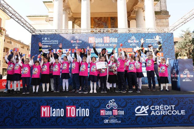 Biciscuola during the men s elite one-day Milano-Torino cycling race from Rho to Superga, Italy, Wednesday, March 18, 2026. - Cycling.  Copyright: xMassimoxPaolone LaPressex