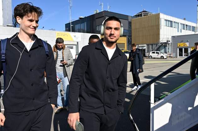 Freiburg v KRC Genk - UEFA Europa League Media Activities 18 03 2026 MAASTRICHT, BELGIUM - MARCH 18 : Erabi Jusef forward of KRC Genk pictured at the Maastricht Aachen airport before departure for the UEFA Europa League 2025 26 round of 16 match second leg between Freiburg and KRC Genk on March 18, 2026 in Maastricht, Belgium, 18 03 2026 Maastricht Belgium  Copyright: xDhax