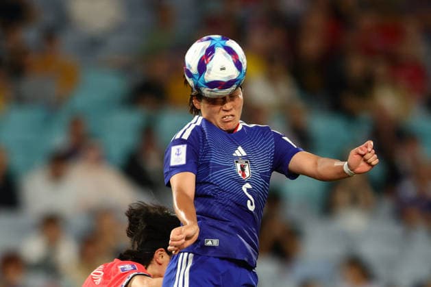 Hana Takahashi of Japan heads the ball during the AFC Womens Asian Cup 2026 Semi Final match between Korea DPR Women and Japan Women at Stadium Australia, Sydney, Australia on 18 March 2026. Copyright: xPeterxDovganx 44680025