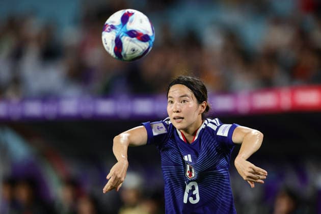 Hikaru Kitagawa of Japan takes a throw in during the AFC Womens Asian Cup 2026 Semi Final match between Korea DPR Women and Japan Women at Stadium Australia, Sydney, Australia on 18 March 2026. Copyright: xPeterxDovganx 44680035