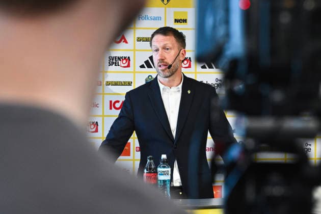 STOCKHOLM, SWEDEN 20260318 National team captain Graham Potter presents the men s national team squad for the World Cup play off STOCKHOLM SWEDEN x10090x  Copyright: xClaudioxBresciani TTx GRAHAM POTTER PRESENTS THE WORLD CUP PLAYOFF SQUAD