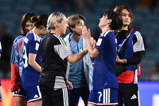 SOCCER ASIAN CUP WOMEN SOUTH KOREA JAPAN, Japan assistant coach Leah Blayney celebrates with Hinata Miyazawa following the AFC Women s Asian Cup Semi Final 2 between Korea Republic and Japan at Stadium Australia in Sydney, Wednesday, March 18, 2026. ( NO ARCHIVING, EDITORIAL USE ONLY SYDNEY NEW SOUTH WALES AUSTRALIA  Copyright: xDANxHIMBRECHTSx 20260318152892792494