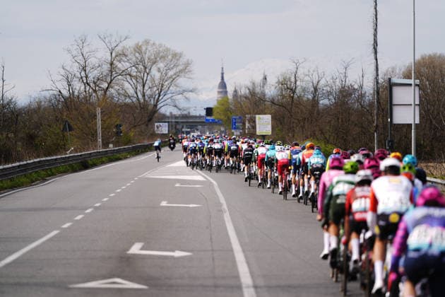 The race during the men s elite one-day Milano-Torino cycling race from Rho to Superga, Italy, Wednesday, March 18, 2026. - Cycling.  Copyright: xFabioxFerrari LaPressex