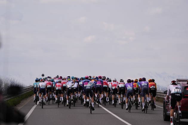 The race during the men s elite one-day Milano-Torino cycling race from Rho to Superga, Italy, Wednesday, March 18, 2026. - Cycling.  Copyright: xFabioxFerrari LaPressex