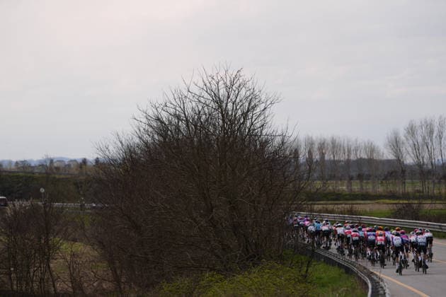The race during the men s elite one-day Milano-Torino cycling race from Rho to Superga, Italy, Wednesday, March 18, 2026. - Cycling.  Copyright: xFabioxFerrari LaPressex