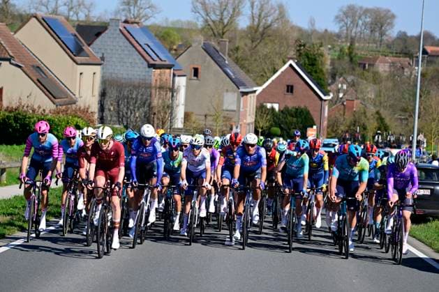Danilith Nokere Koerse 2026 Cycling Race NOKERE, BELGIUM - MARCH 18 : illustration picture peloton during the 79th edition of Danilith Nokere Koerse an UCI ProSeries 1.Pro one day cycling road race for Men Elite of km with start in Deinze and finish in Nokere on March 18, 2026 in Nokere, Belgium, 18 03 2026 ( Motordriver Danilith Nokere Koerse Cycling Race - Nokere Belgium  Copyright: xJanxDexMeuleneirx