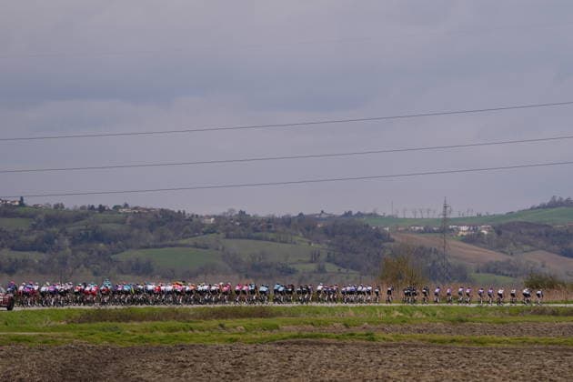 The race during the men s elite one-day Milano-Torino cycling race from Rho to Superga, Italy, Wednesday, March 18, 2026. - Cycling.  Copyright: xFabioxFerrari LaPressex