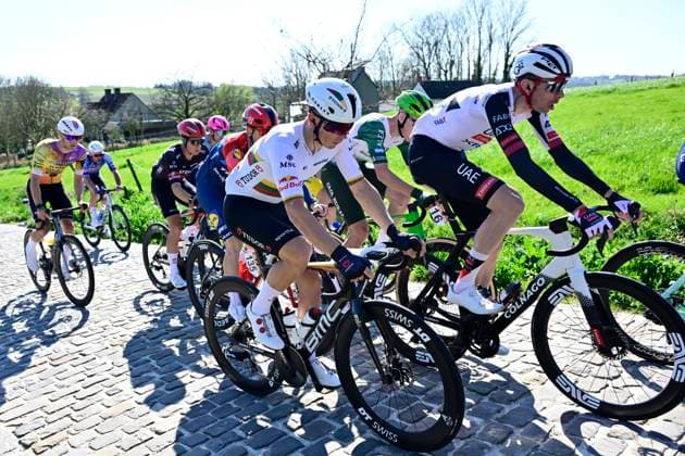 Danilith Nokere Koerse 2026 Cycling Race NOKERE, BELGIUM - MARCH 18 : Mikutis Aivaras (LTU) of Tudor Pro Cycling Team during the 79th edition of Danilith Nokere Koerse an UCI ProSeries 1.Pro one day cycling road race for Men Elite of km with start in Deinze and finish in Nokere on March 18, 2026 in Nokere, Belgium, 18 03 2026 ( Motordriver Danilith Nokere Koerse Cycling Race - Nokere Belgium  Copyright: xJanxDexMeuleneirx