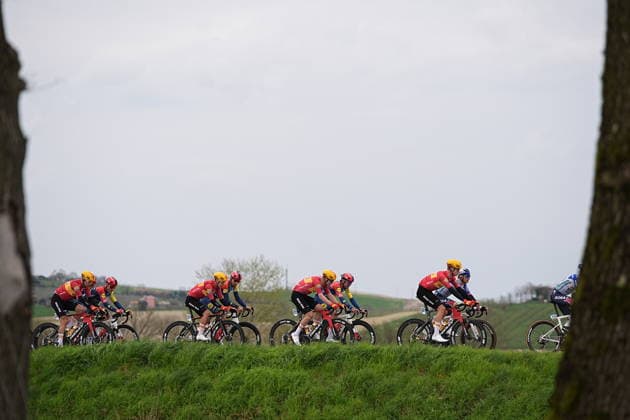 The race during the men s elite one-day Milano-Torino cycling race from Rho to Superga, Italy, Wednesday, March 18, 2026. - Cycling.  Copyright: xMarcoxAlpozzi LaPressex