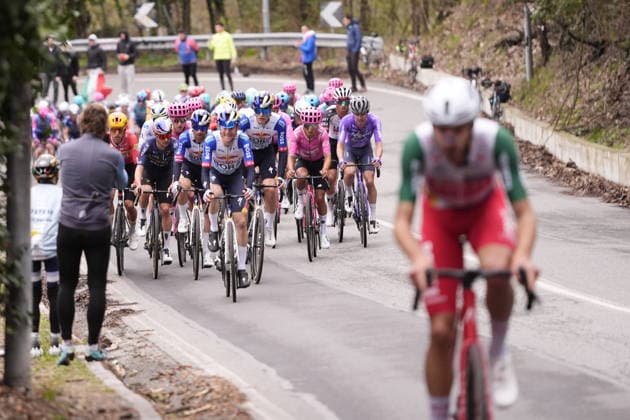 The race during the men s elite one-day Milano-Torino cycling race from Rho to Superga, Italy, Wednesday, March 18, 2026. - Cycling.  Copyright: xFabioxFerrari LaPressex