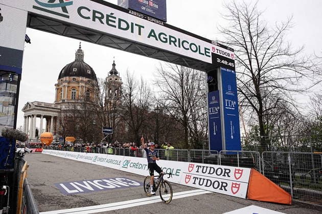 Pidcock Thomas of Pinarello-q36.5 Pro Cycling Team winner during the men s elite one-day Milano-Torino cycling race from Rho to Superga, Italy, Wednesday, March 18, 2026. - Cycling.  Copyright: xMarcoxAlpozzi LaPressex